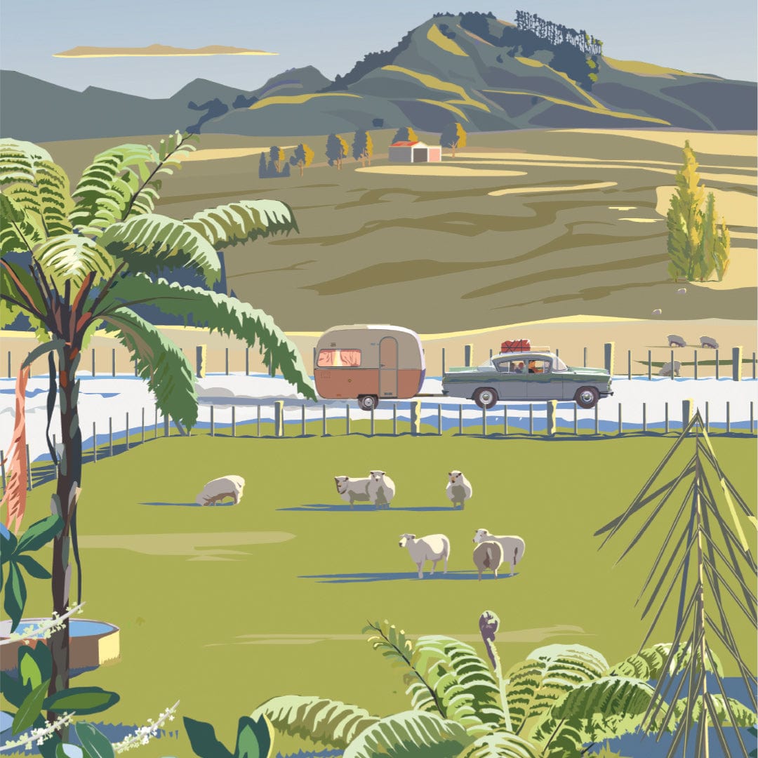 Heading North (Wellsford) Art Print by Rosie Louise & Terry Moyle