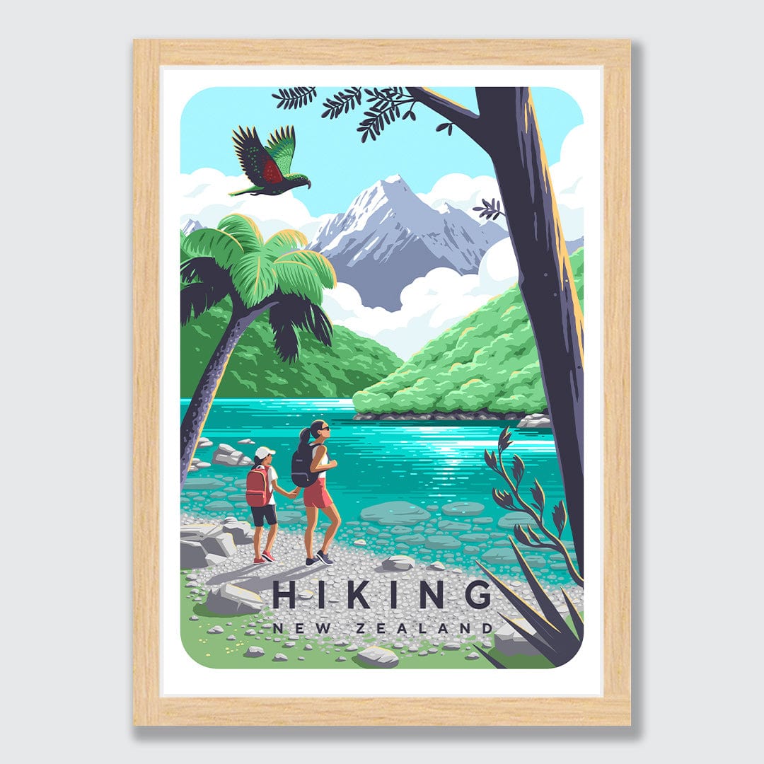 Hiking New Zealand is For Art Print by Julia Murray