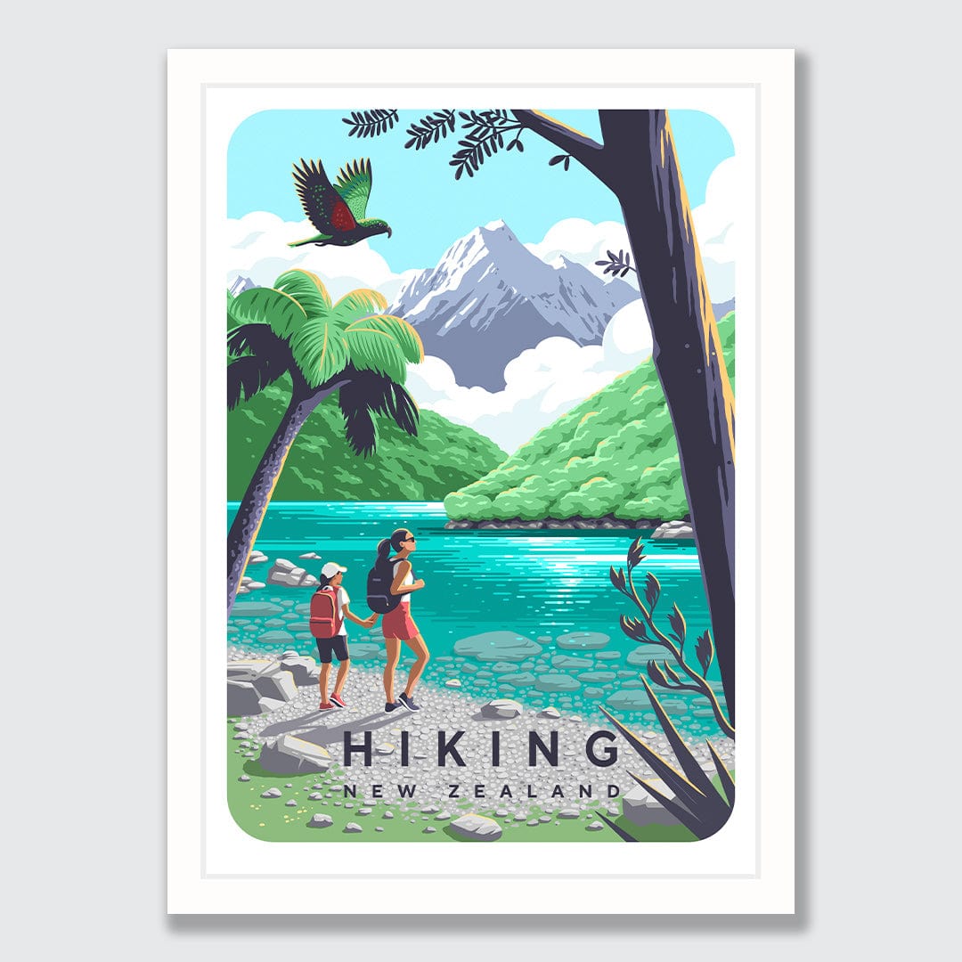 Hiking New Zealand is For Art Print by Julia Murray