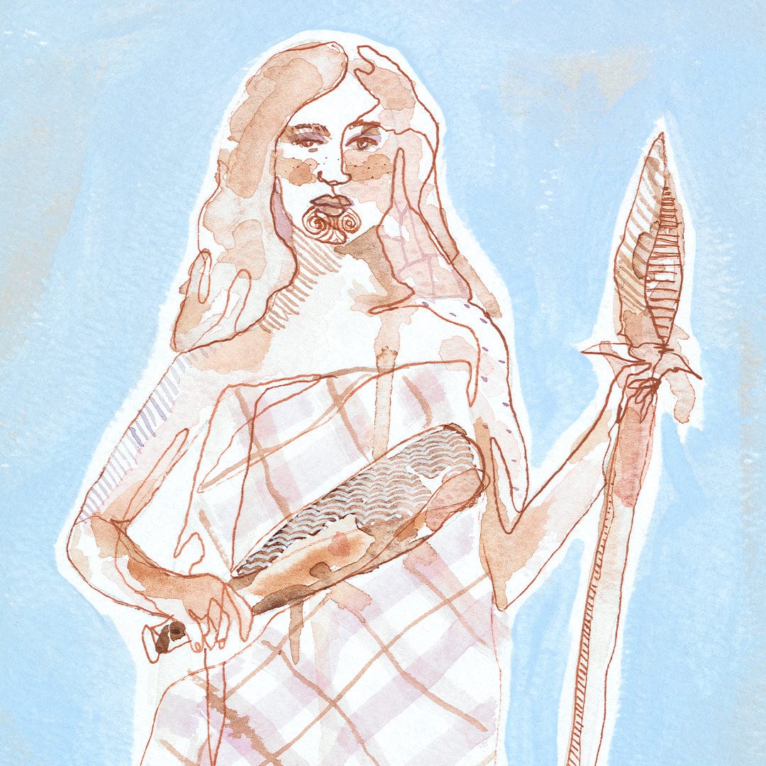 Māori Siren Art Print by Makus Art