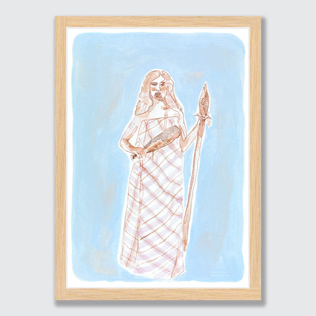 Māori Siren Art Print by Makus Art