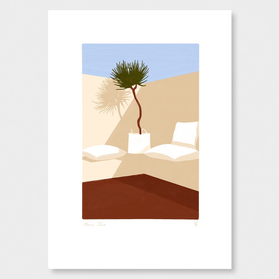 Patio Corner Art Print by Home Time
