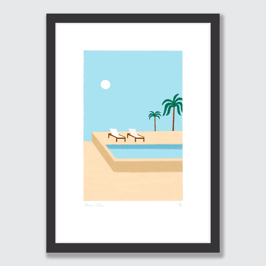 Poolside Palms Art Print by Home Time
