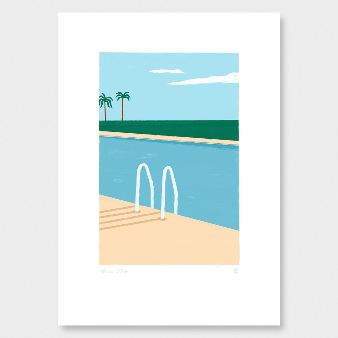 Poolside Paradise Art Print by Home Time