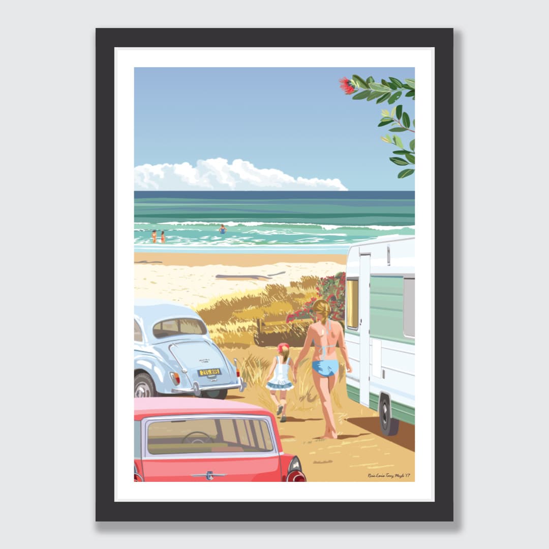 The Caravan Art Print by Rosie Louise & Terry Moyle