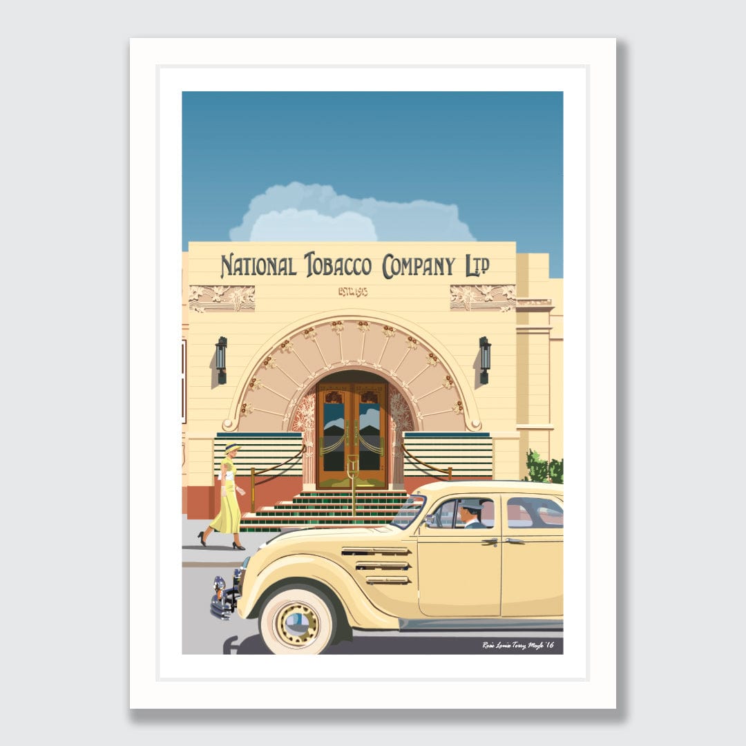 Napier Tobacco Company Art Print by Rosie Louise &amp; Terry Moyle