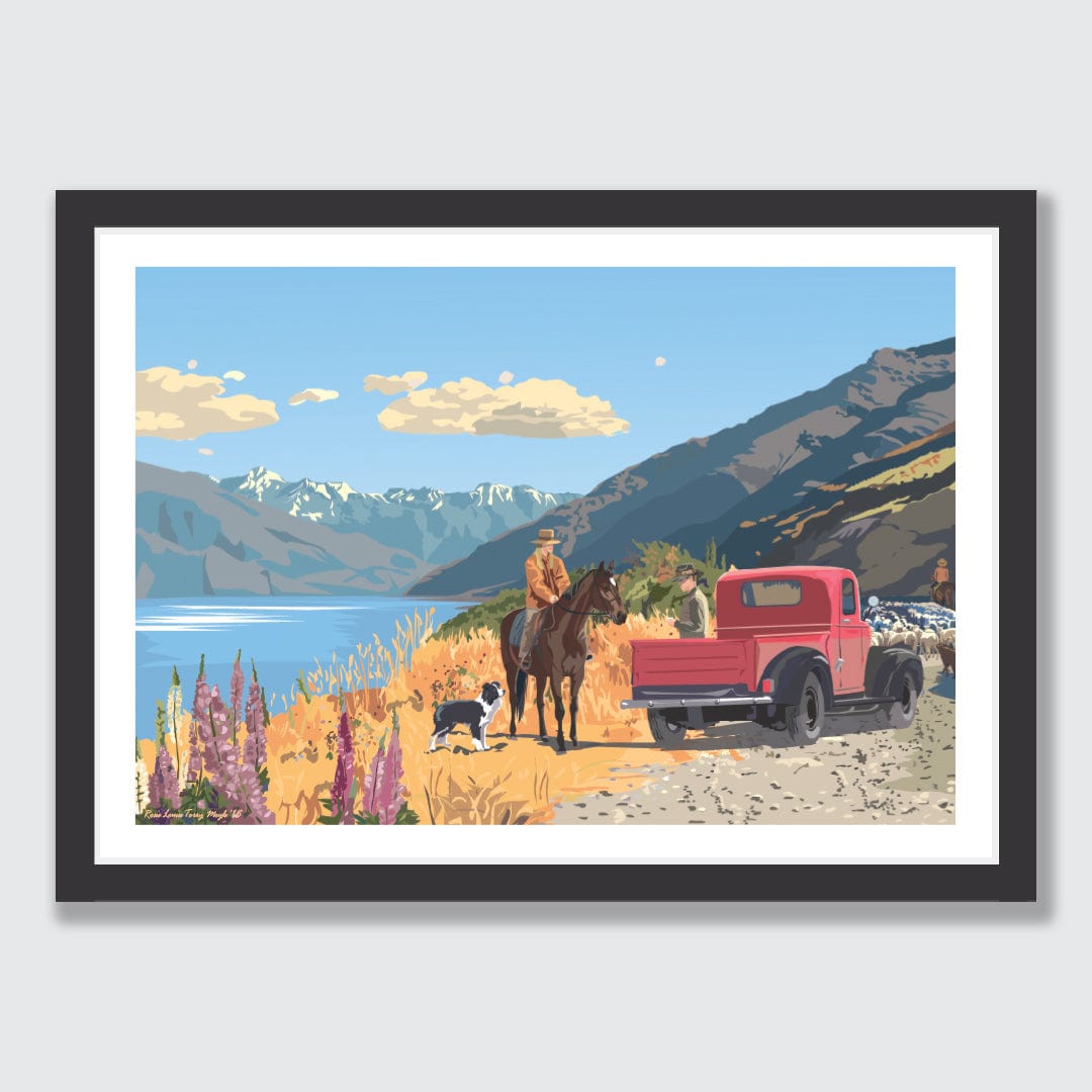 Wanaka Road Art Print by Rosie Louise & Terry Moyle