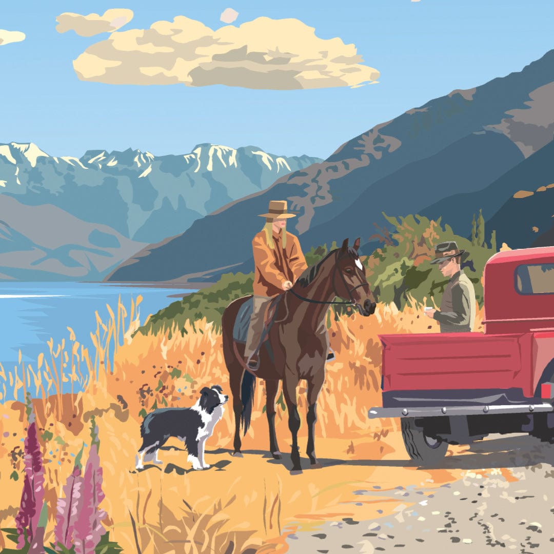 Wanaka Road Art Print by Rosie Louise & Terry Moyle