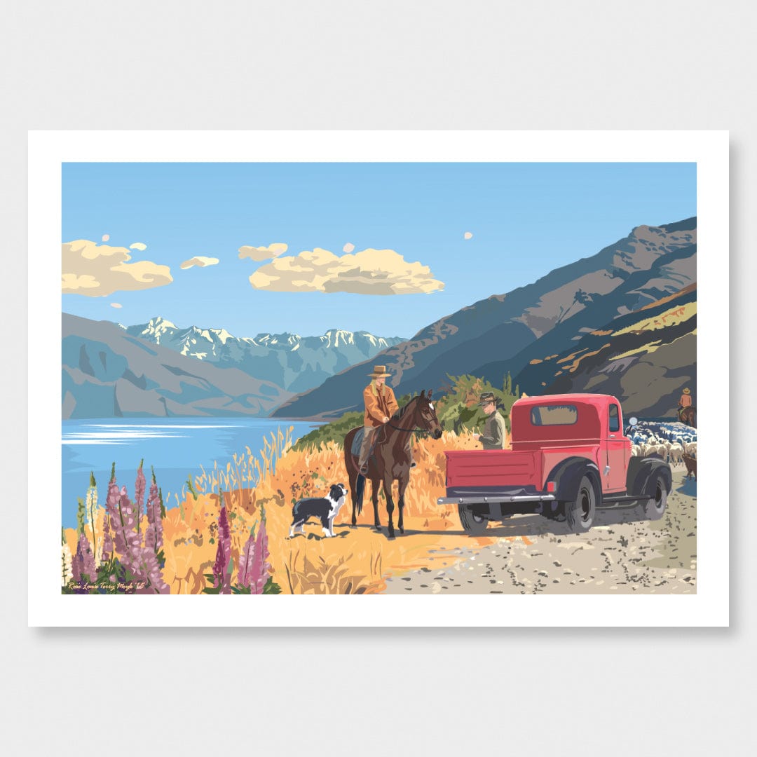 Wanaka Road Art Print by Rosie Louise & Terry Moyle