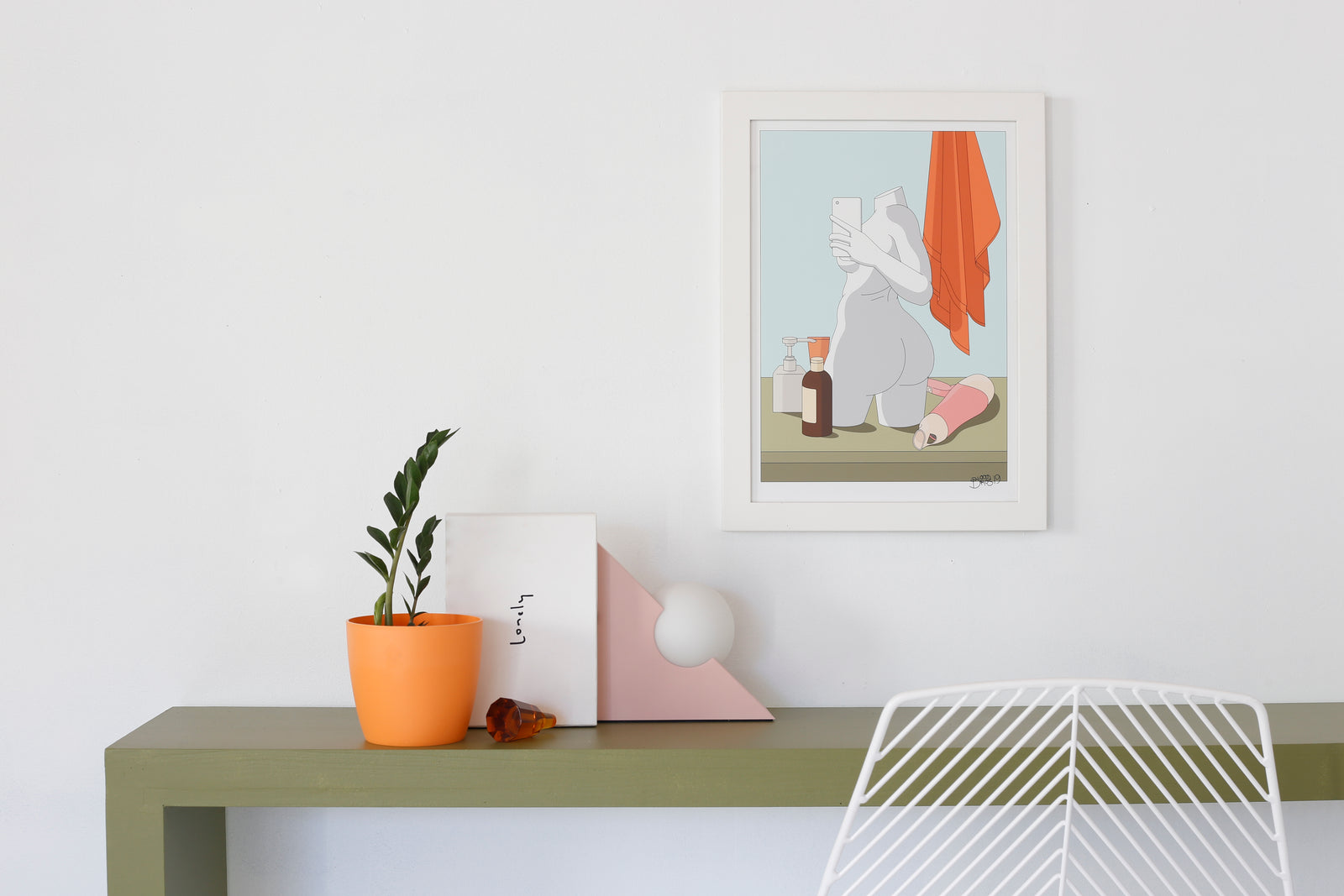 Still Life in Bathroom Art Print by Blood Bros