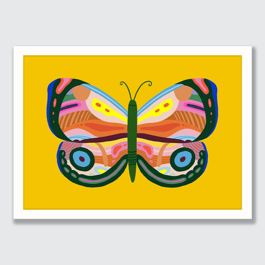 Kaleidoscope Butterfly 1 Art Print by Crissie Rodda