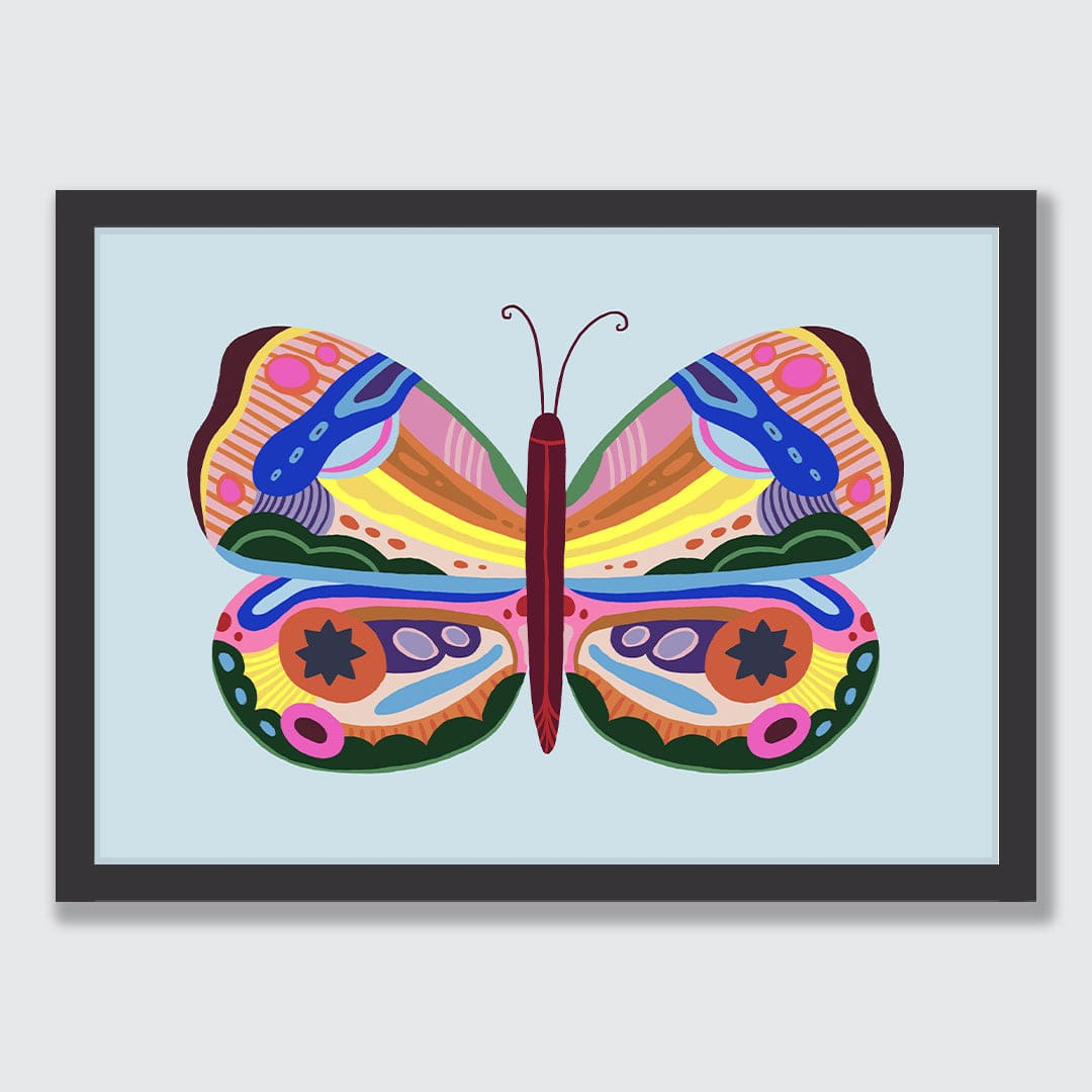 Kaleidoscope Butterfly 2 Art Print by Crissie Rodda