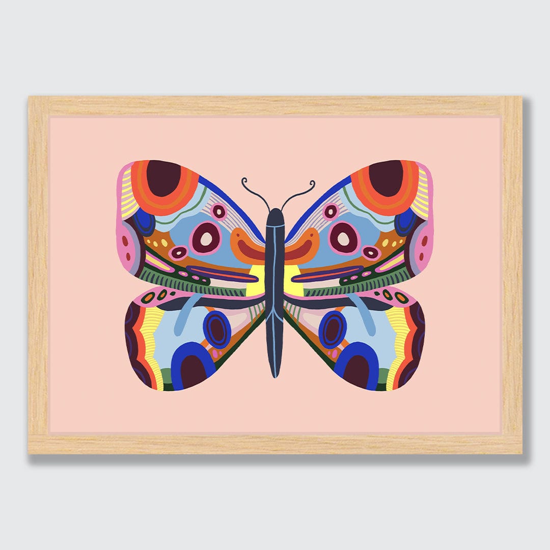 Kaleidoscope Butterfly 3 Art Print by Crissie Rodda