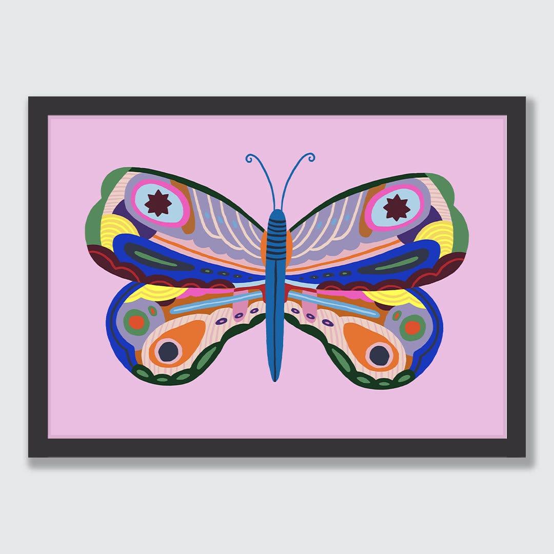 Kaleidoscope Butterfly 4 Art Print by Crissie Rodda