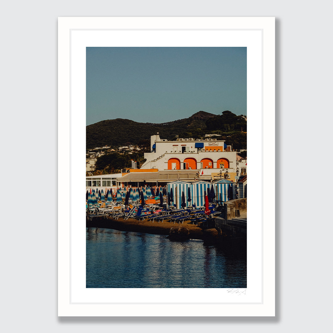 Afternoon in Lacco Ameno Art Print by Jessica Higueras