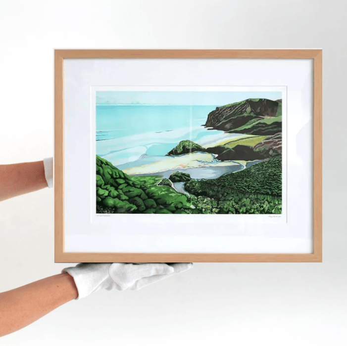 Low Tide at Anawhata by Guy Harkness – Bespoke Framed Test