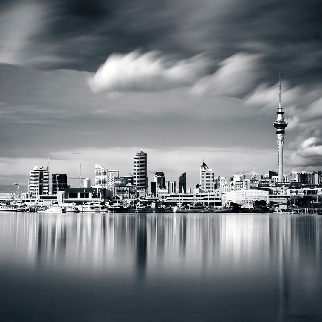 Auckland City Photographic Print by Mike Mackinven