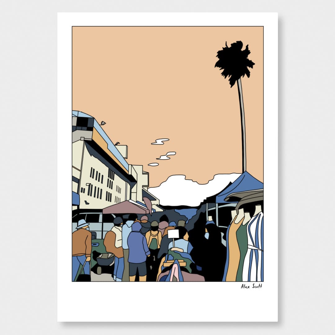 Avondale Sunday Markets Art Print by Alex Scott