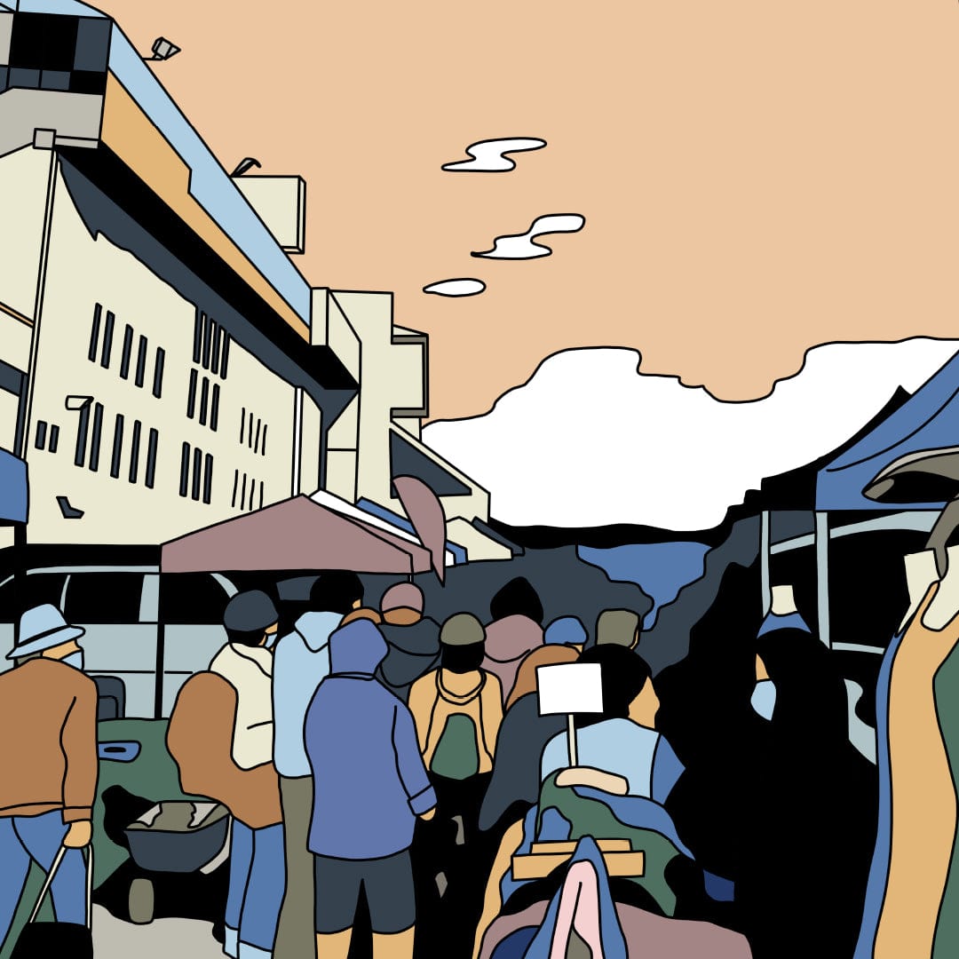 Avondale Sunday Markets Art Print by Alex Scott