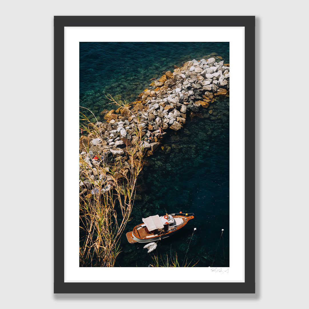 Barca Riomaggiore Art Print by Jessica Higueras
