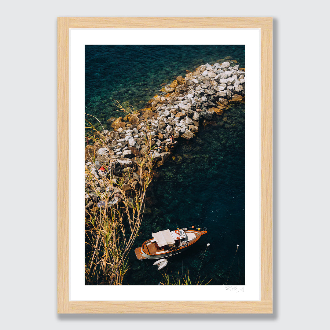 Barca Riomaggiore Art Print by Jessica Higueras