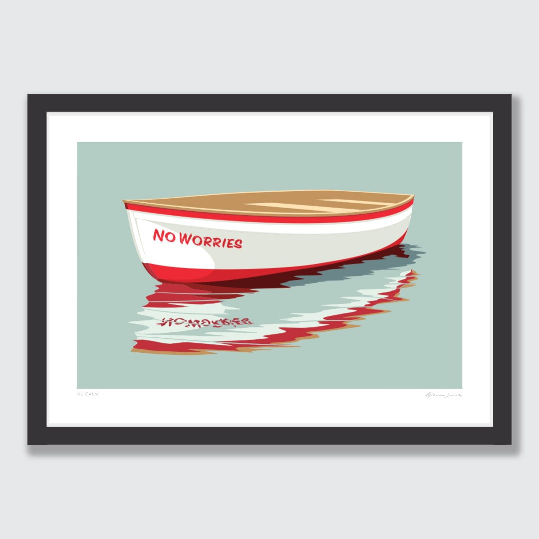 Be Calm Art Print by Glenn Jones