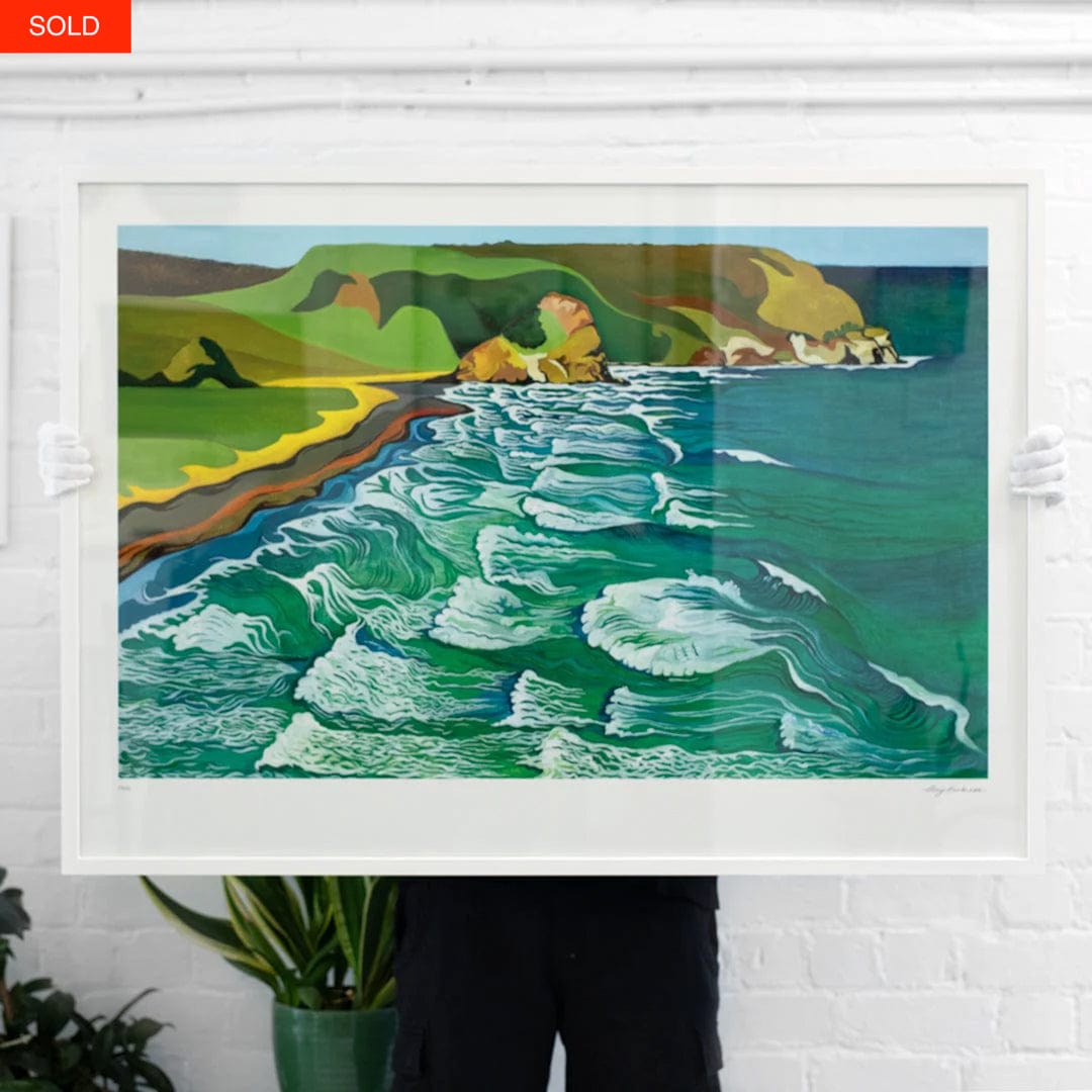 Bespoke A0 Piha Art Print by Guy Harkness