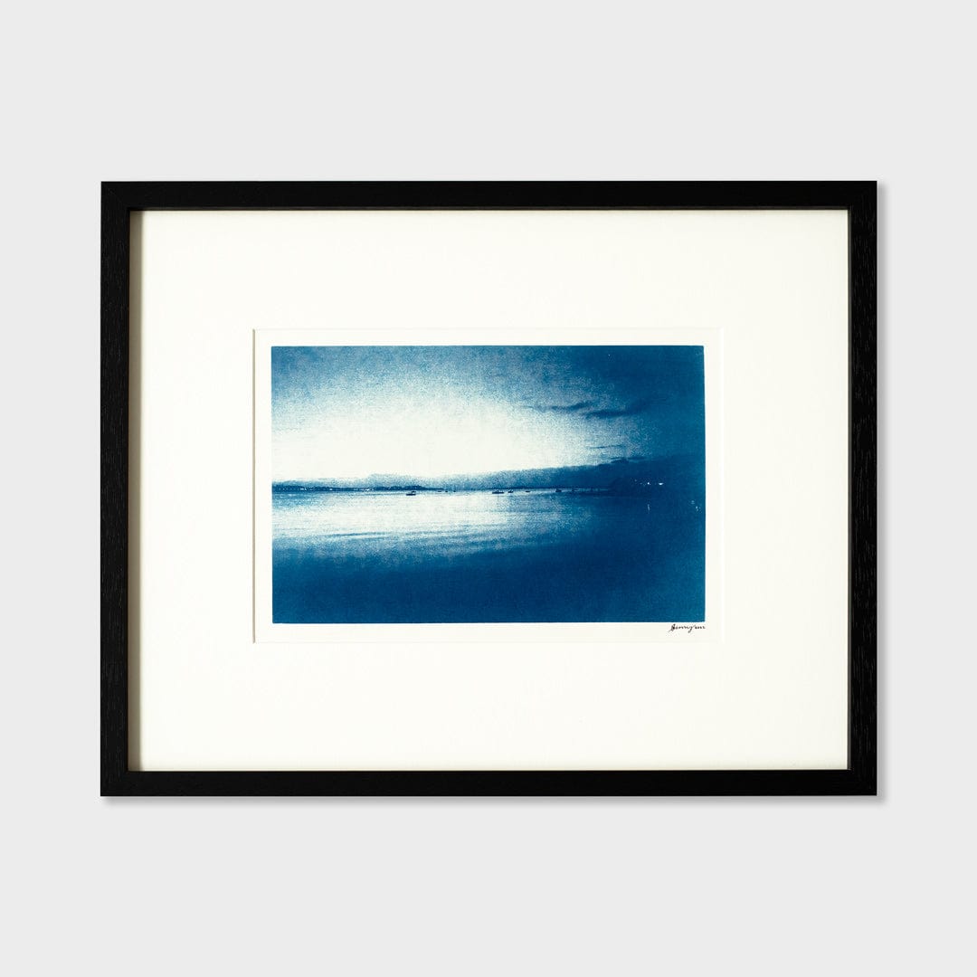 Bespoke Framed A4 Devonport Sunrise Cyanotype by Sophia Jenny