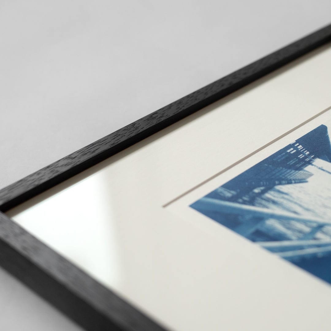 Bespoke Framed A4 Okahu Bay Cyanotype by Sophia Jenny