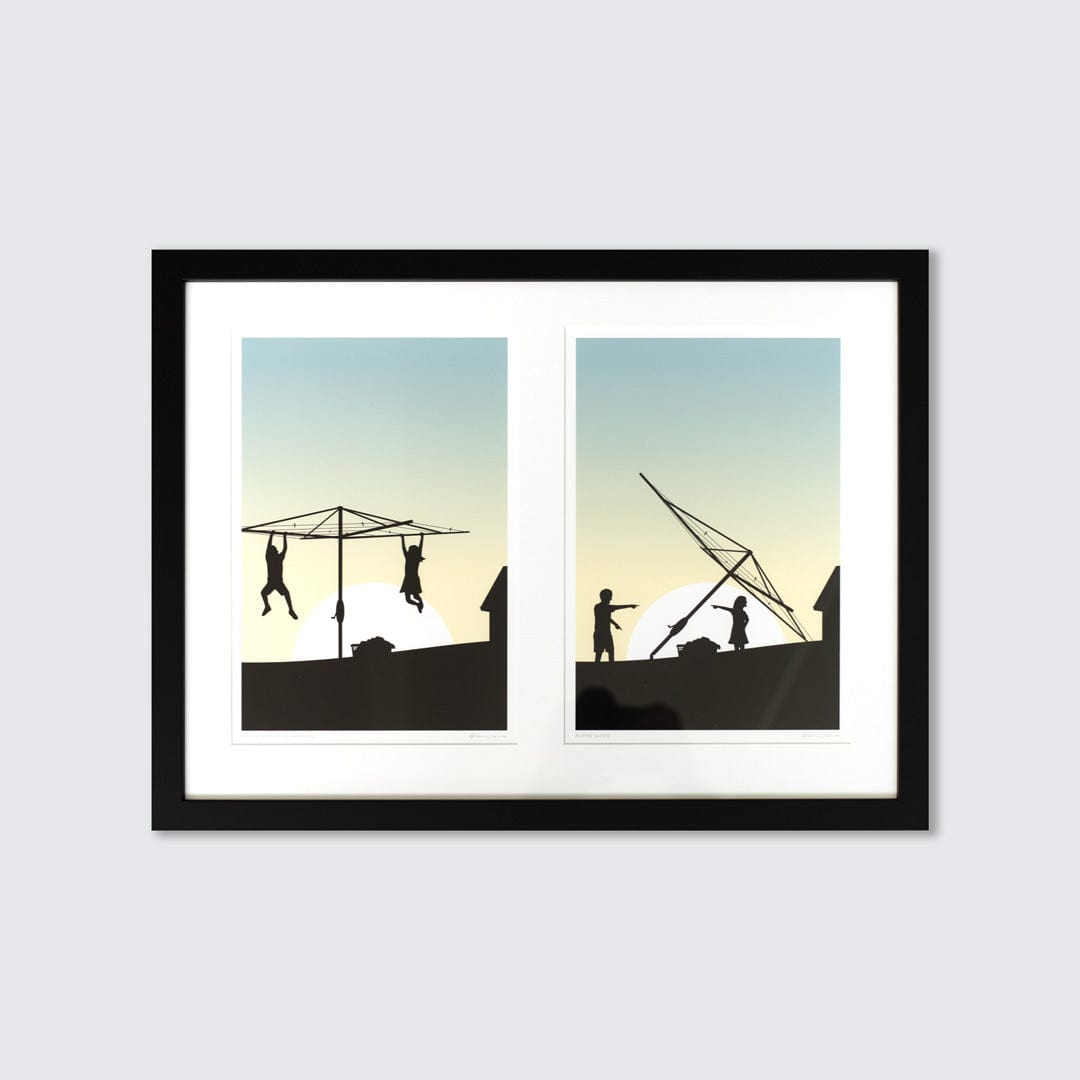Bespoke Framed Duo Matted Art Prints by Glenn Jones