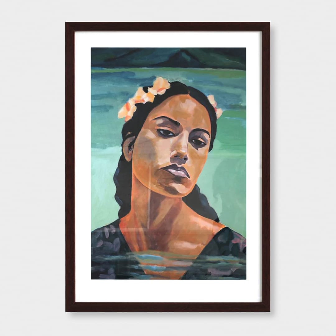 Bespoke Framed Hinemoana 2 Limited Edition Art Print by Rakai Karaitiana