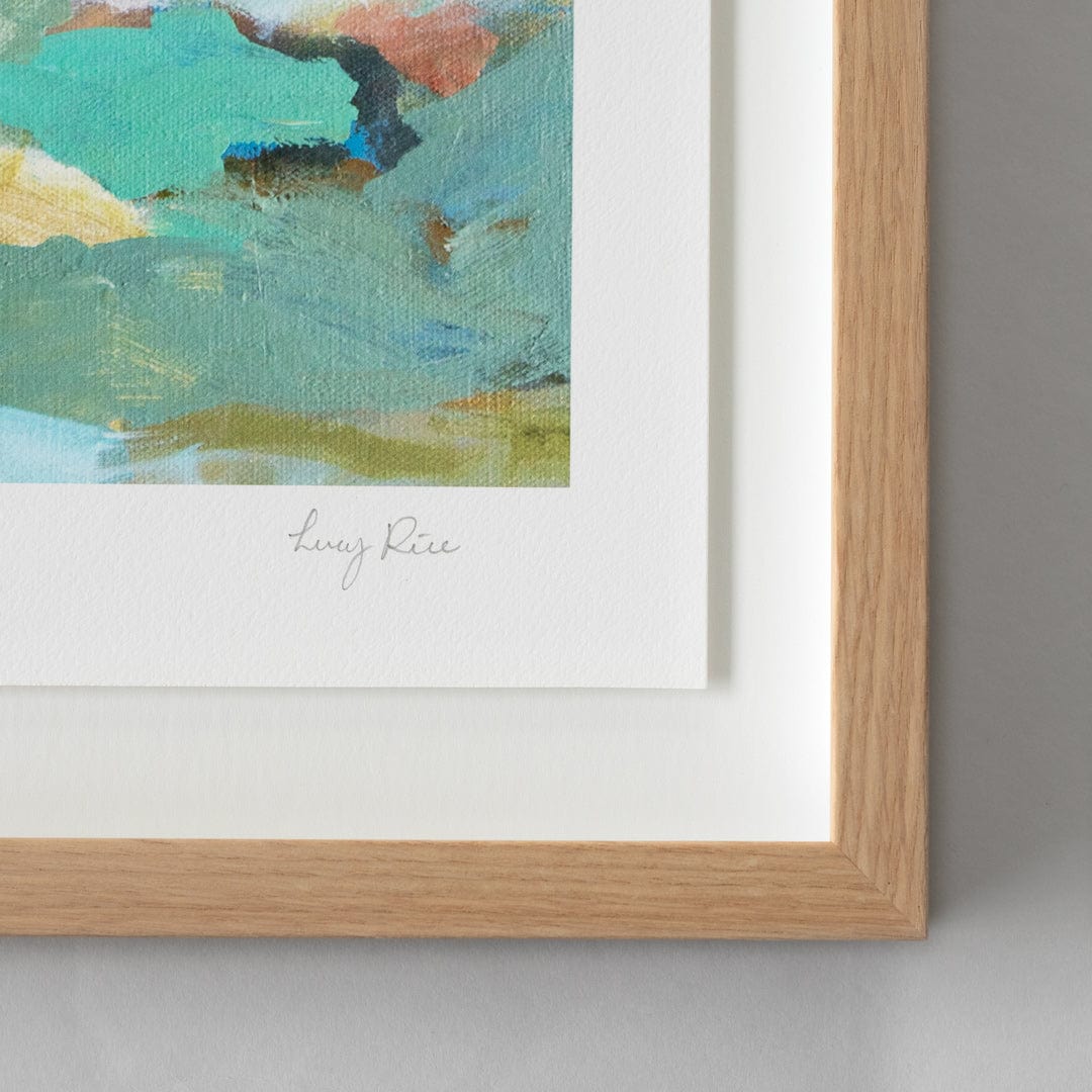 Bespoke Framed Limited Edition Harp Art Print by Lucy Rice