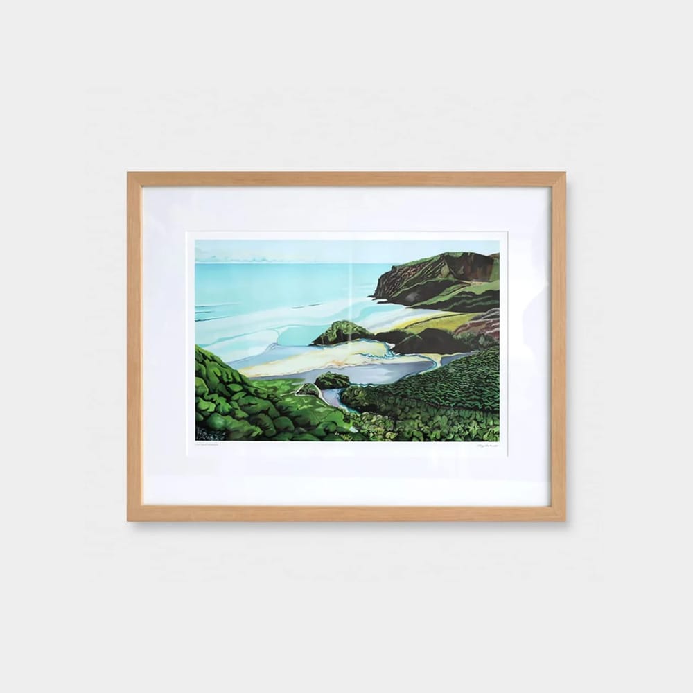 Low Tide at Anawhata by Guy Harkness – Bespoke Framed  Art Print Test