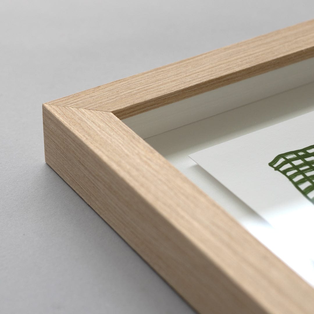 Bespoke Framed Olive Throw Art Print by Home Time
