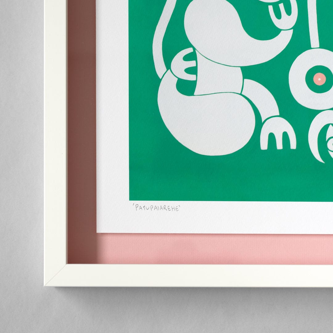 Bespoke Framed Patupaiarehe Limited Edition Print by Kapowai