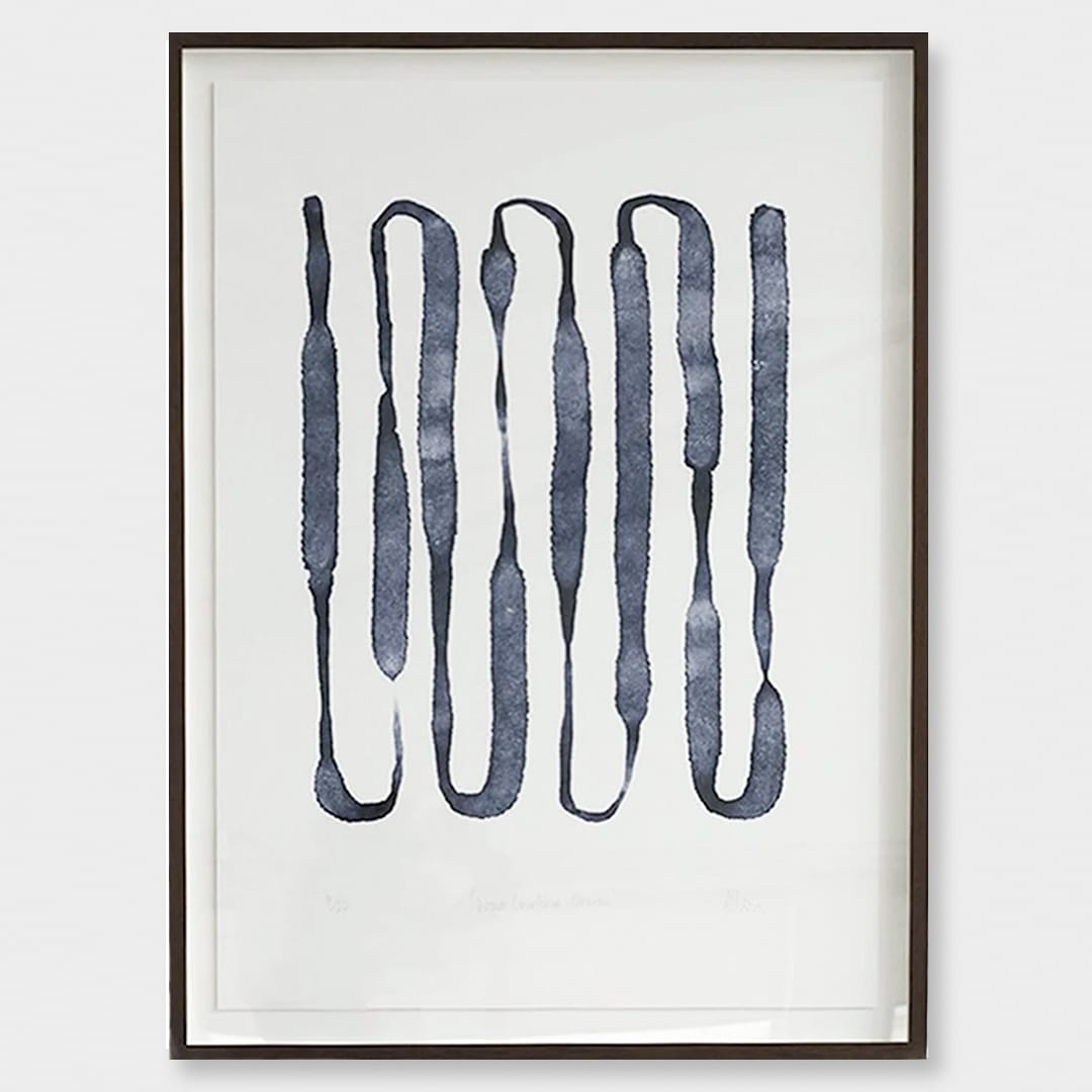 Bespoke Framed Wave Counting - Oneroa Limited Edition Art Print by Sarah Parkinson