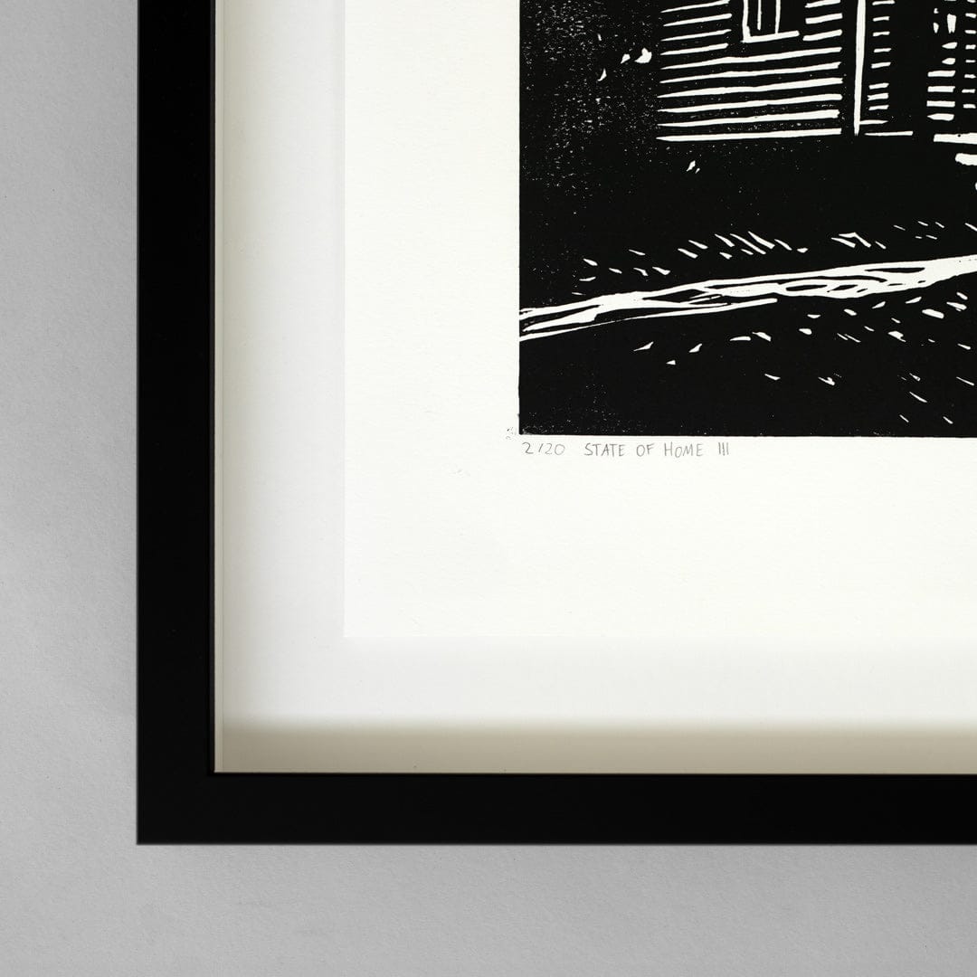 Bespoke State of Home III Linocut Reduction Print by Jackson Munn