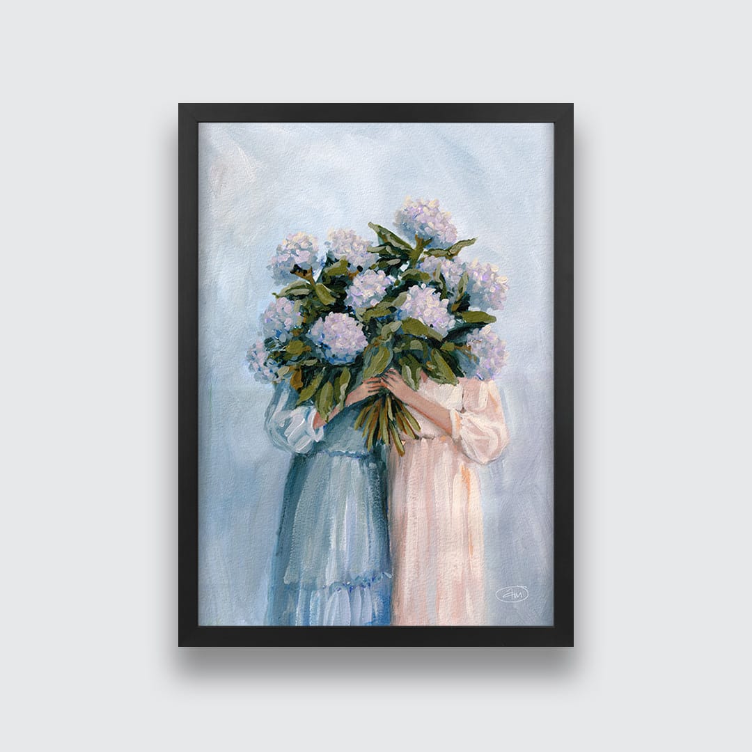 Blue Duo Art Print by Abbey Merson
