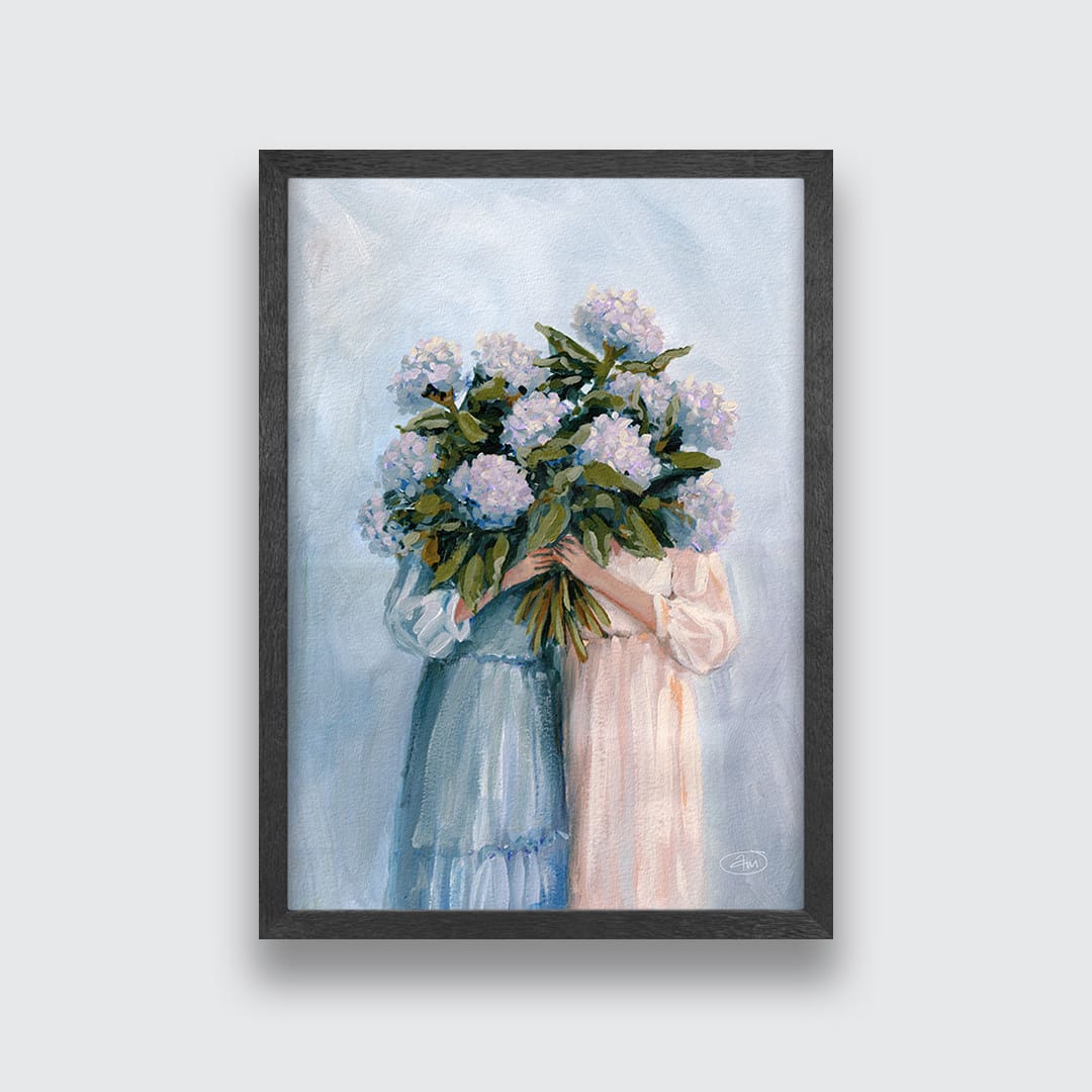 Blue Duo Art Print by Abbey Merson