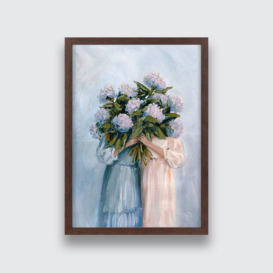 Blue Duo Art Print by Abbey Merson