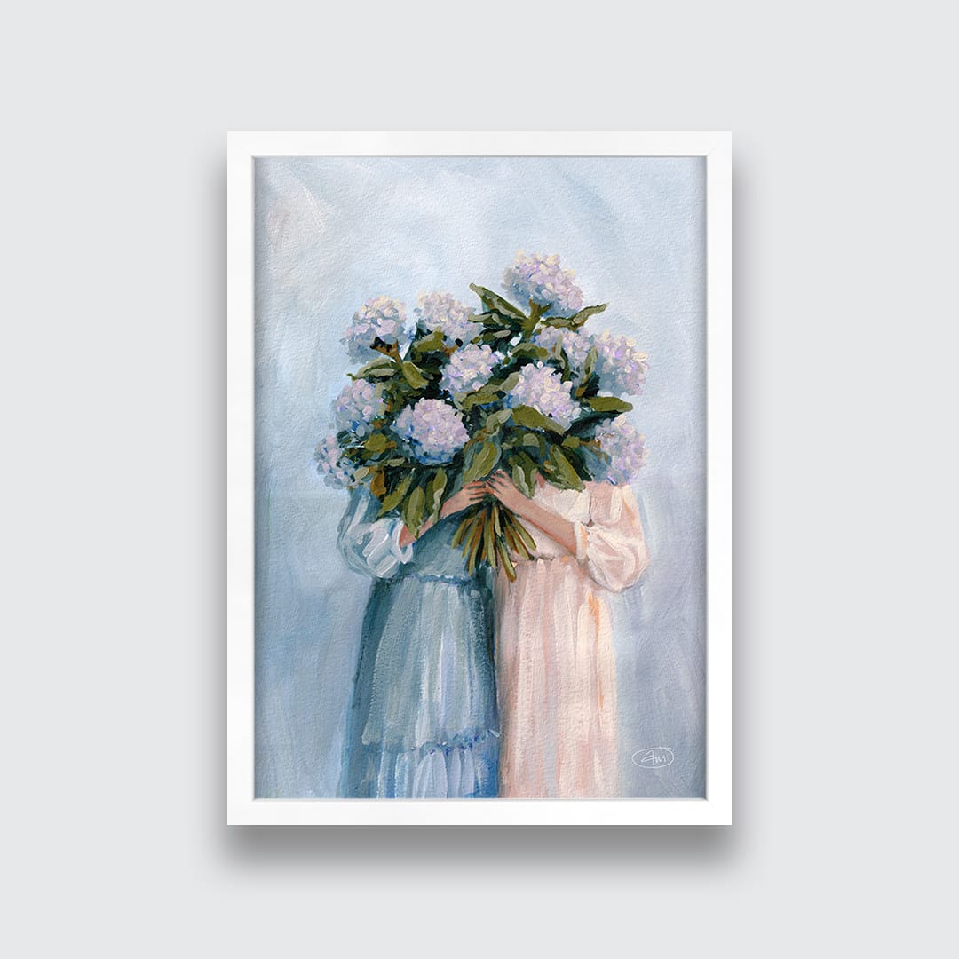 Blue Duo Art Print by Abbey Merson