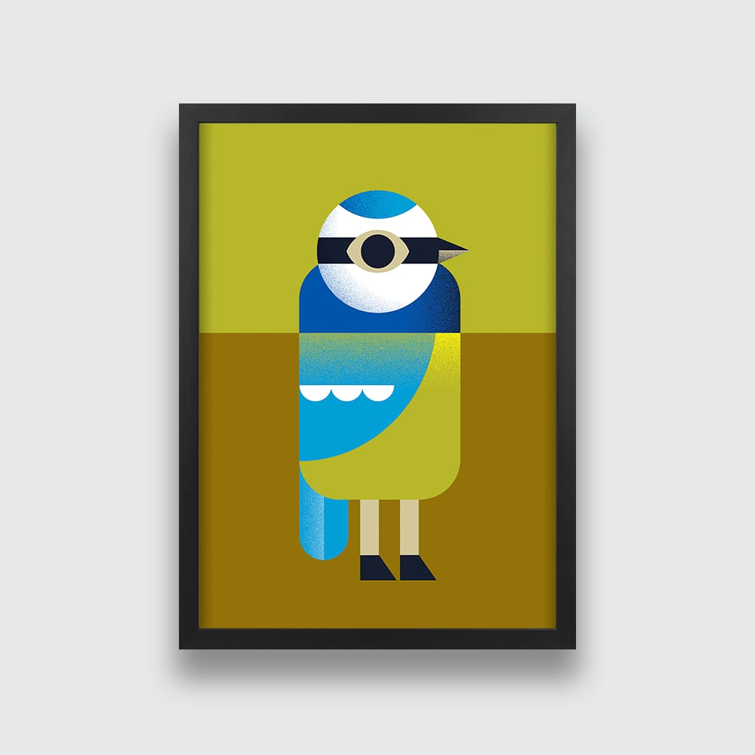Blue Tit Art Print by Beth Xia