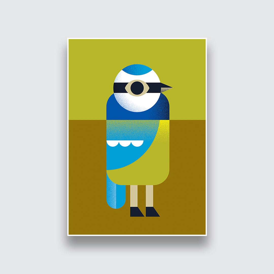 Blue Tit Art Print by Beth Xia