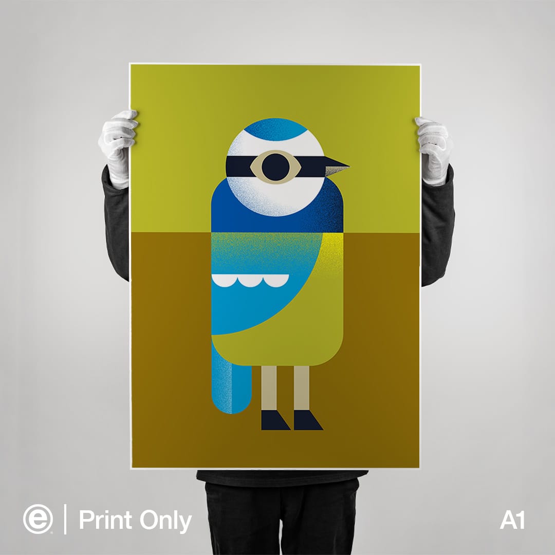 Blue Tit Art Print by Beth Xia