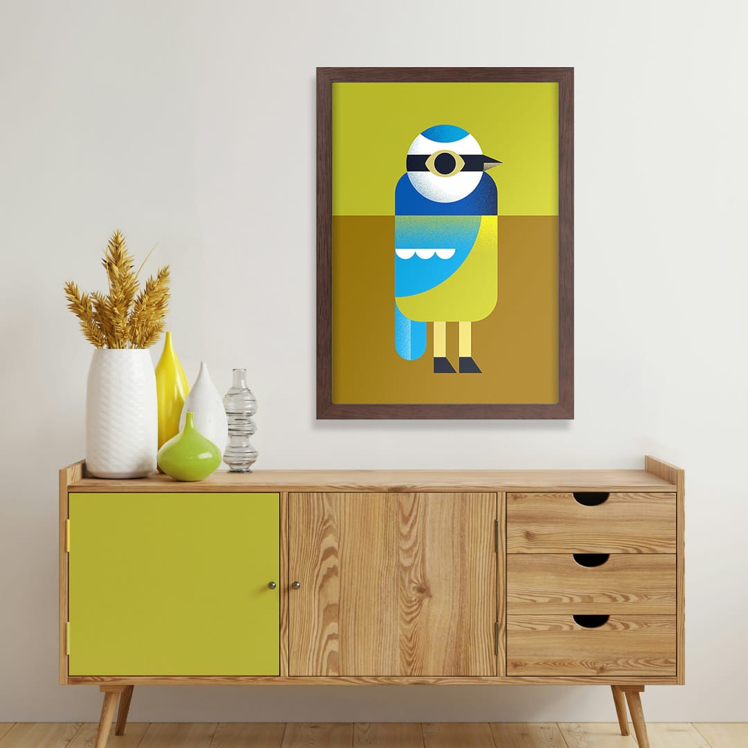 Blue Tit Art Print by Beth Xia