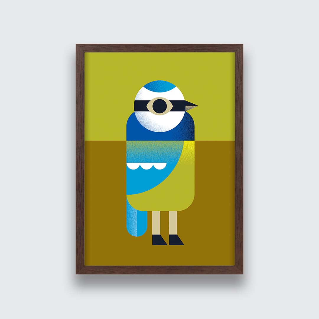 Blue Tit Art Print by Beth Xia