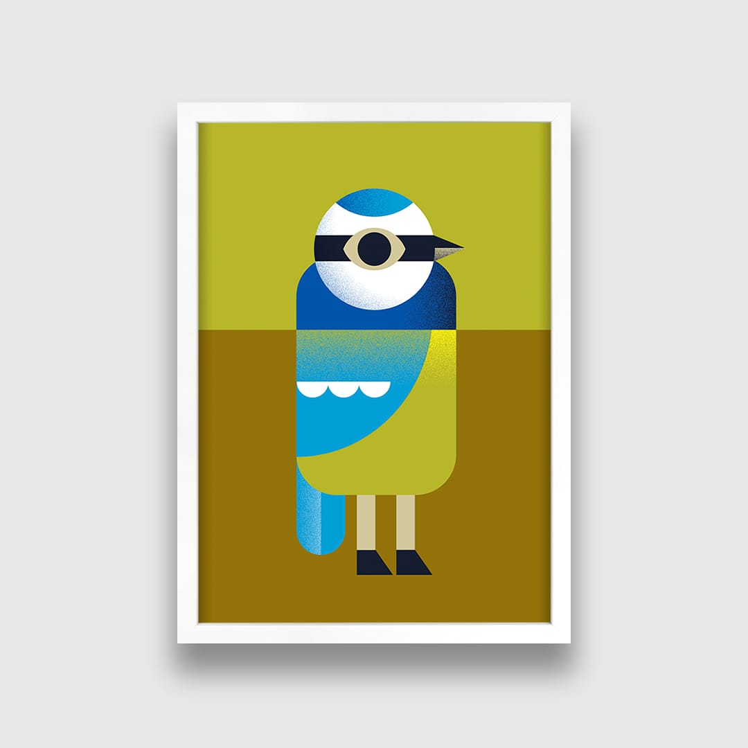 Blue Tit Art Print by Beth Xia