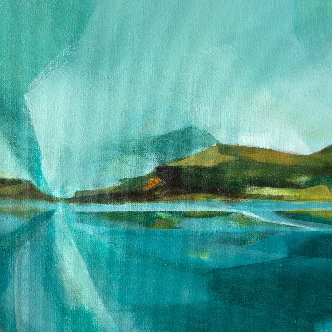 Blue Sky Original Painting by Holly Roach