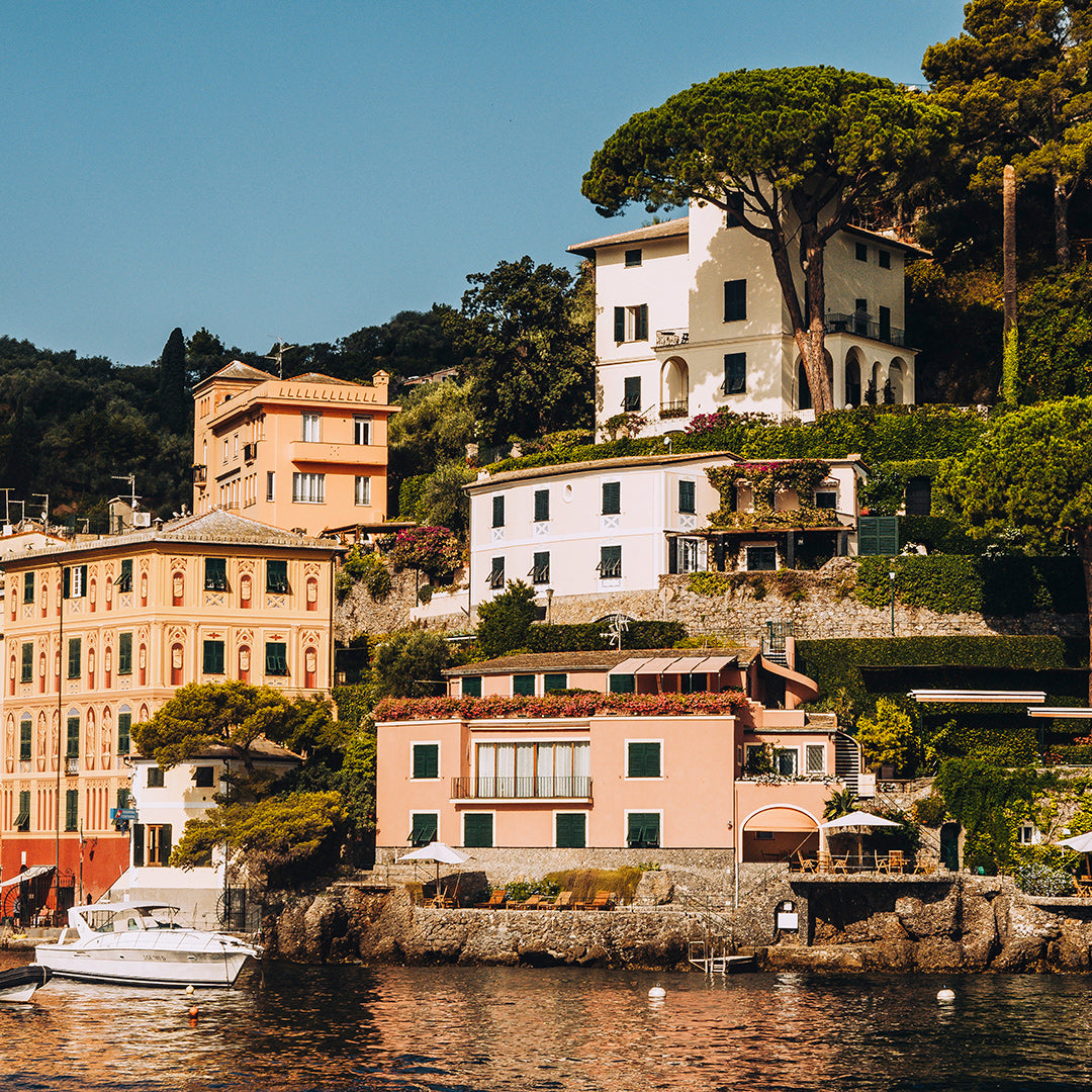 Breakfast at Portofino Art Print by Jessica Higueras