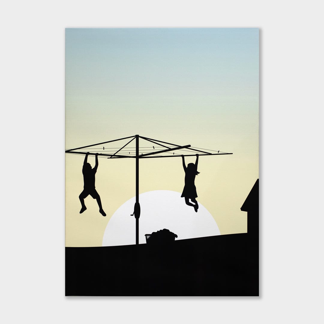 Bringing In The Washing Canvas Art Print by Glenn Jones